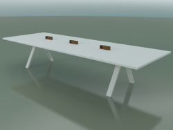 Tisch mit Büroarbeitsplatte 5007 (H 74 - 390 x 135 cm, F01, Zusammensetzung 1)