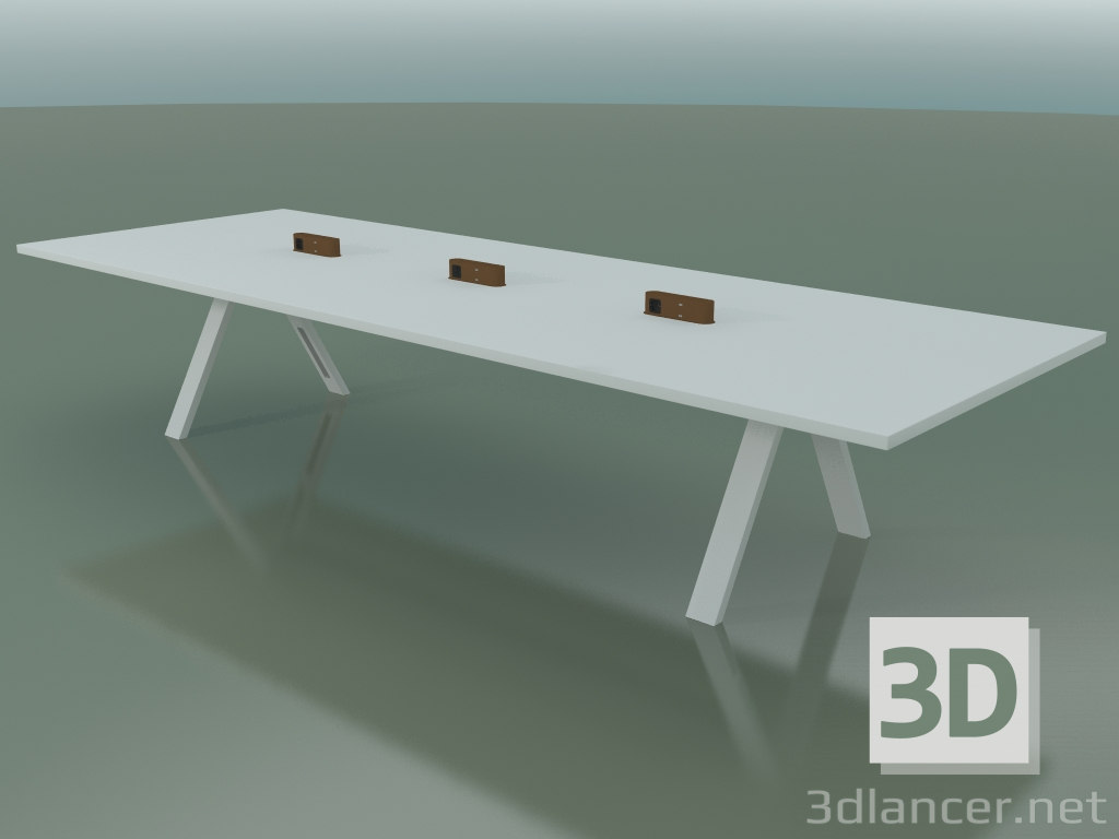 3d model Table with office worktop 5007 (H 74 - 390 x 135 cm, F01, composition 1) - preview