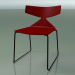 3D Modell Stapelbarer Stuhl 3702 (auf einem Schlitten, Rot, V39) - Vorschau