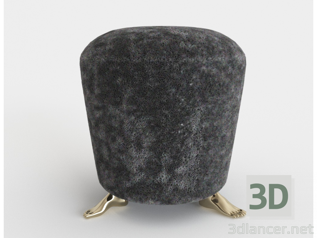 3D modeli Inodesign Ayak 06.076 siyah - önizleme