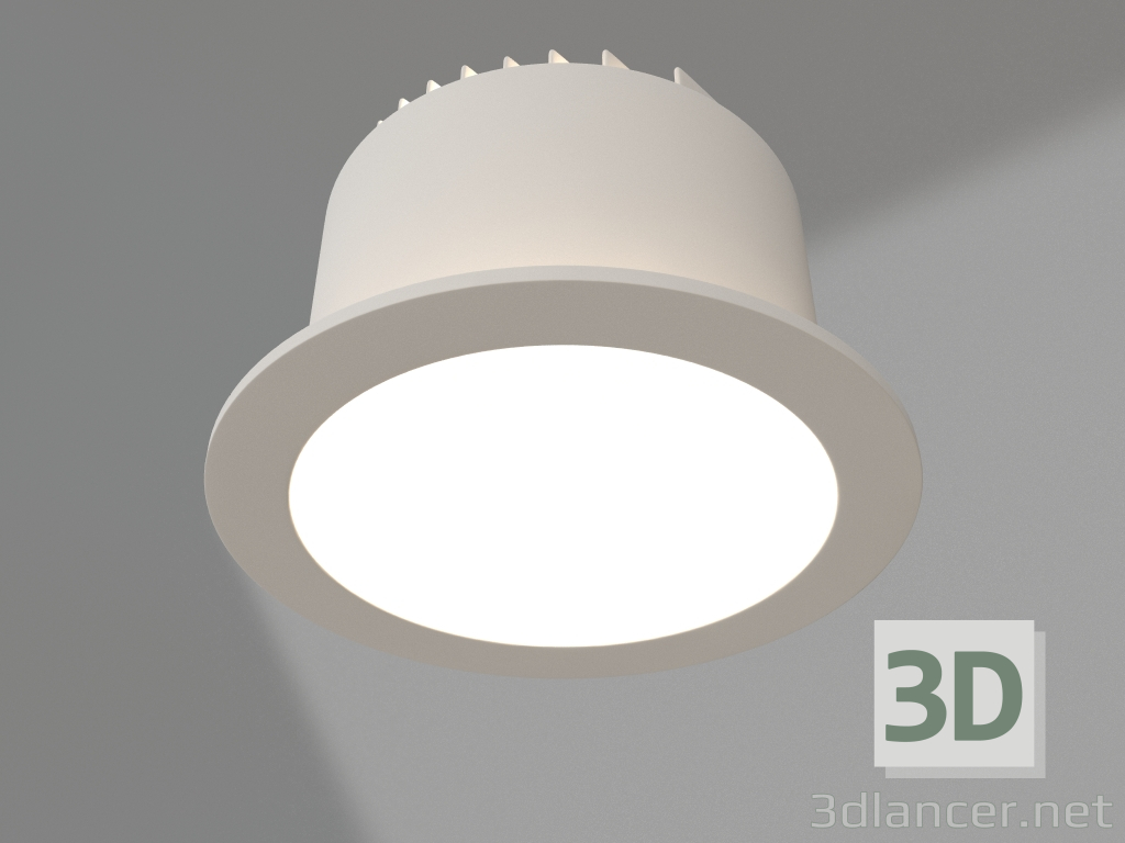 3D Modell Lampe MS-DROP-BUILT-R84-8W Warm3000 (WH, 85 Grad, 230V) - Vorschau