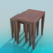 3d model Stools in a set - preview