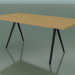 3 डी मॉडल साबुन के आकार की मेज 5432 (एच 74 - 90x180 सेमी, पैर 150 °, लिनेन युक्त प्राकृतिक ओक, वील) - पूर्वावलोकन