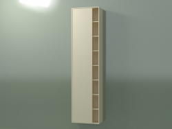 Armario de pared con 1 puerta izquierda (8CUCFCS01, Bone C39, L 48, P 24, H 192 cm)