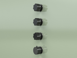 Conjunto de misturador termostático com 3 válvulas de corte (17 50 0, ON)