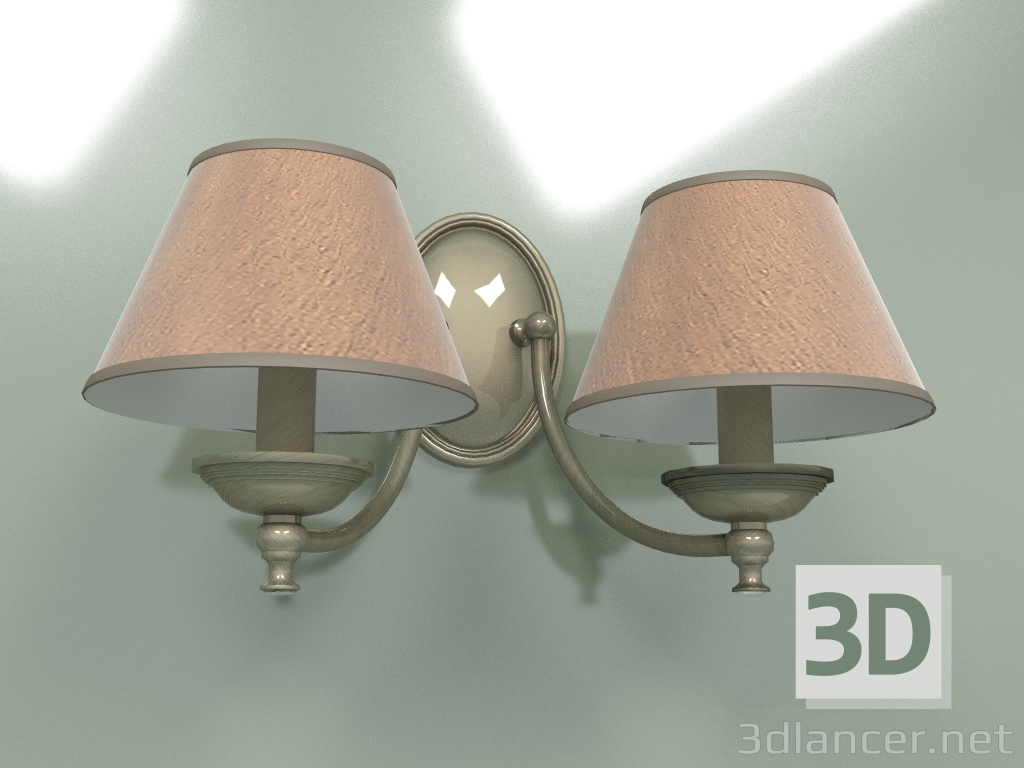 modello 3D Lampada da parete SAN MARINO ABAZUR SAN-K-2 (PA) - anteprima