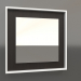 Modelo 3d Espelho ZL 18 (400x400, madeira marrom escuro, branco) - preview
