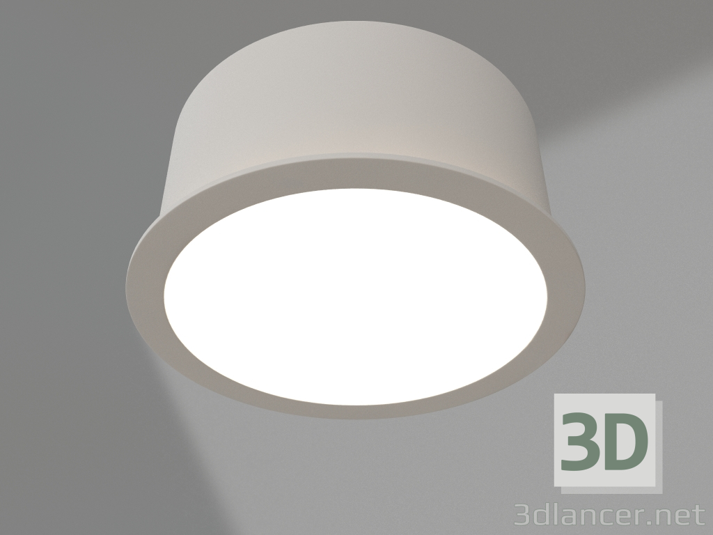 modello 3D Lampada MS-DROP-BUILT-R137-24W Warm3000 (WH, 90°, 230V) - anteprima