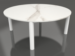 Coffee table D 90 (White, DEKTON Aura)