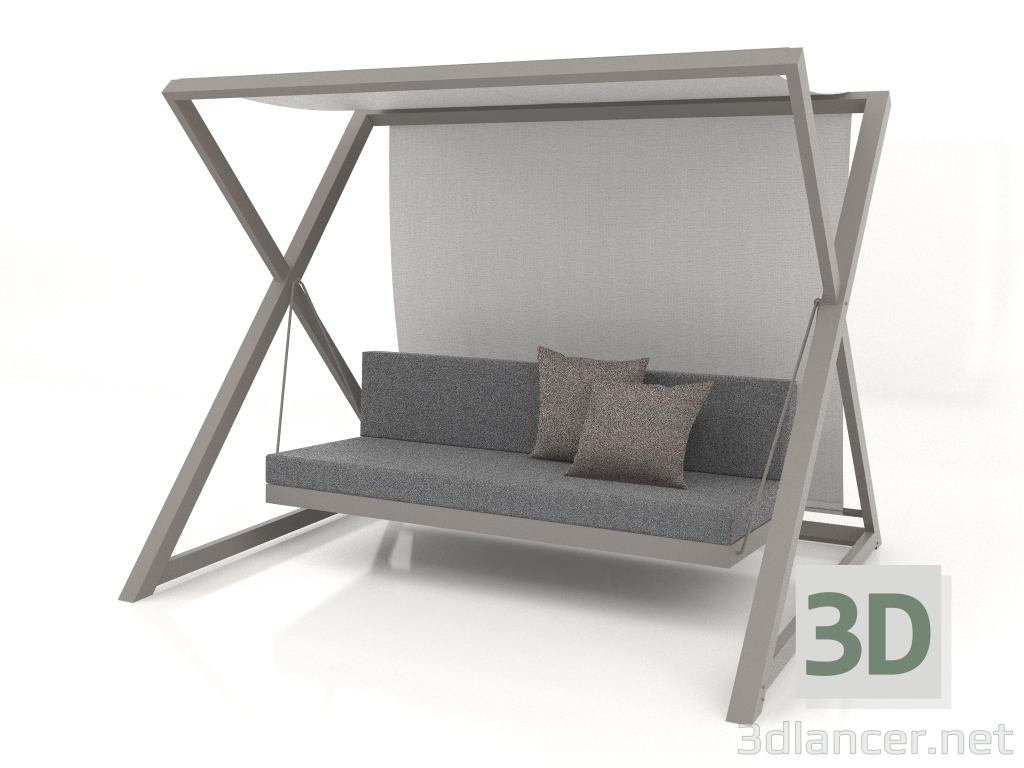modèle 3D Balançoire de jardin (Gris quartz) - preview