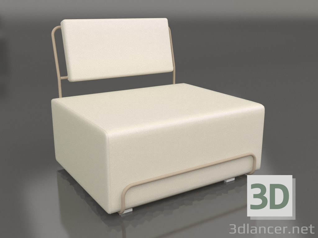 3 डी मॉडल लाउंज कुर्सी (रेत) - पूर्वावलोकन