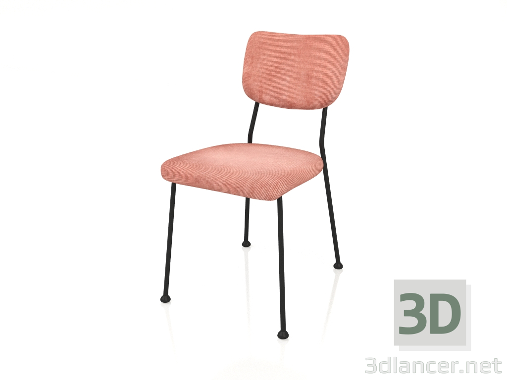 modèle 3D Chaise Benson (Rose) - preview