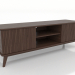 modello 3D Mobile TV OPEN 1500 mm (noce scuro) - anteprima