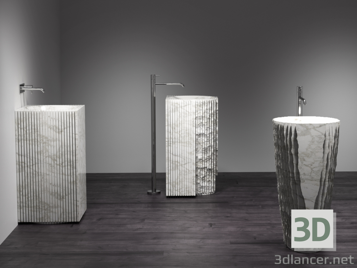 3d Washbasins Antonio Lupi model buy - render