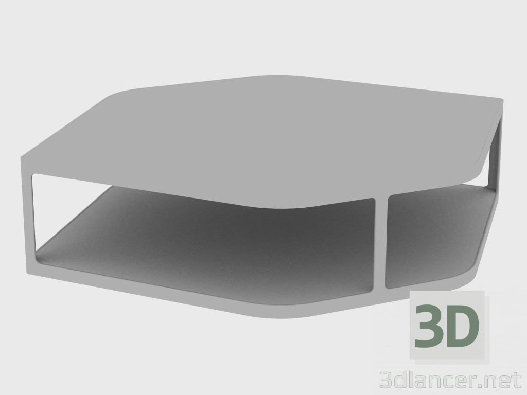 3D Modell Couchtisch FLIESEN KLEINER TISCH (140X110XH30) - Vorschau