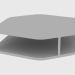 3d model Mesa de centro TILES SMALL TABLE (140X110XH30) - vista previa
