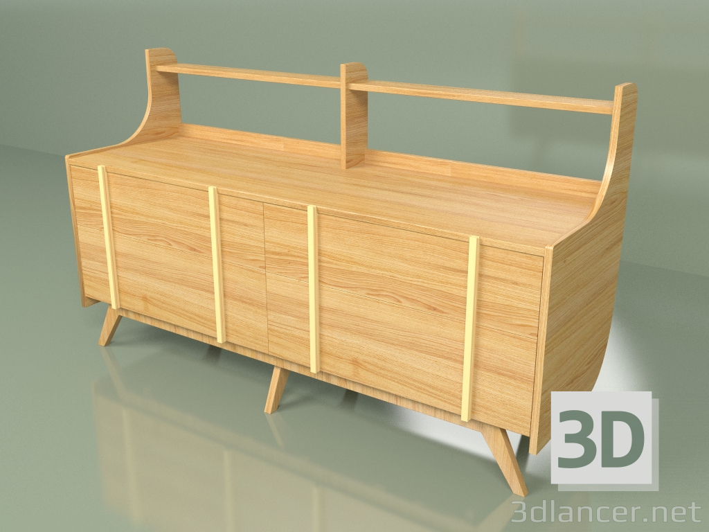 3d model Chest of drawers Woonted (yellow ocher) - preview