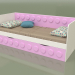Modelo 3d Sofá cama para adolescentes com 1 gaveta (Iris) - preview