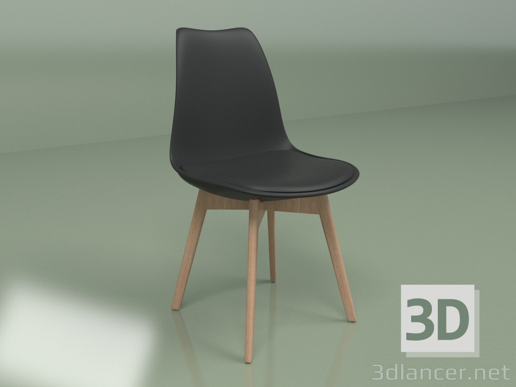 modello 3D Sedia Sephi (nera) - anteprima