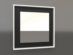 Espelho ZL 18 (400x400, madeira preta, branca)