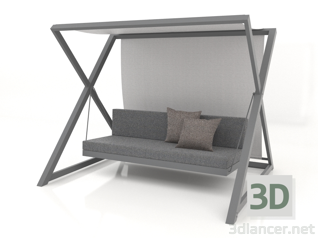 modèle 3D Balançoire de jardin (Anthracite) - preview