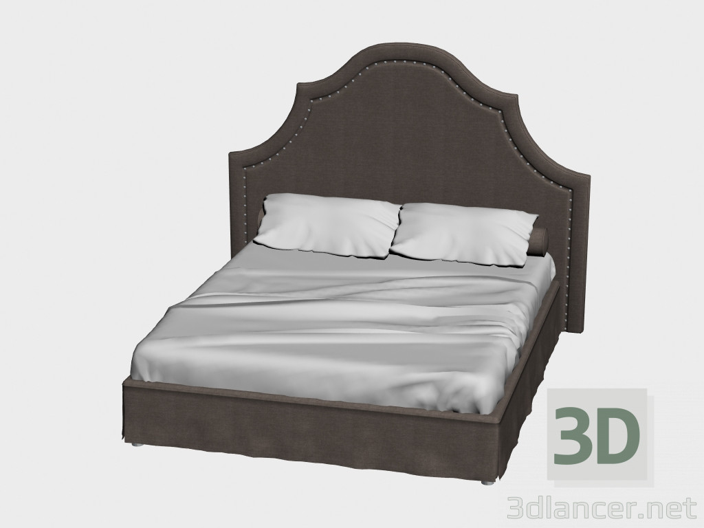 3d модель Ліжко Vintage (215х219) – превью