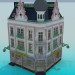 3d model Corner building - preview