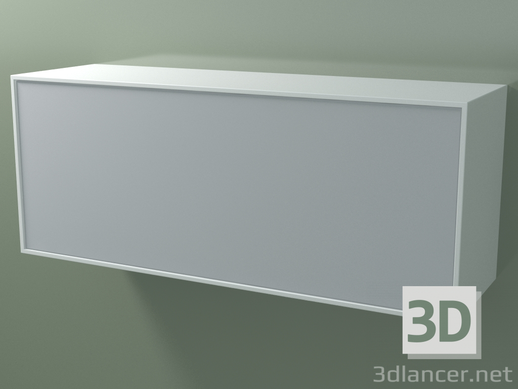 modello 3D Scatola (8AUECA03, Glacier White C01, HPL P03, L 120, P 36, H 48 cm) - anteprima