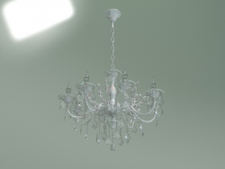 Pendant chandelier 3281-8 (white with gold-tinted Strotskis crystal)