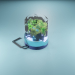3d model Plants in a container - preview