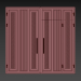 Puerta negra loft premium 3D modelo Compro - render