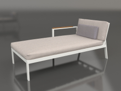 Sofa module, section 2 left (Agate gray)