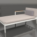 3d model Sofa module, section 2 left (Agate gray) - preview