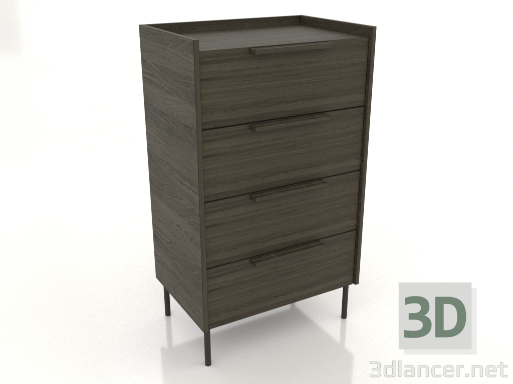 Modelo 3d Cômoda com 600 mm de altura (nogueira freixo) - preview