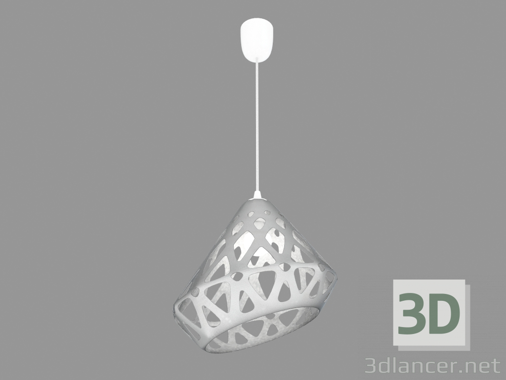 3D Modell Lampe hängt (weißes Licht) - Vorschau