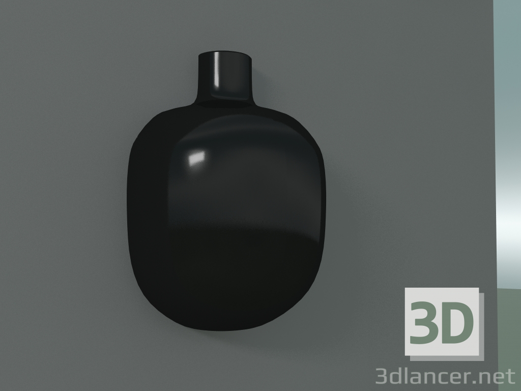 3D modeli Vazo Şık Elli (Siyah) - önizleme
