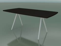 Table en forme de savon 5432 (H 74 - 90x180 cm, pieds 150 °, plaqué L21 wengé, V12)