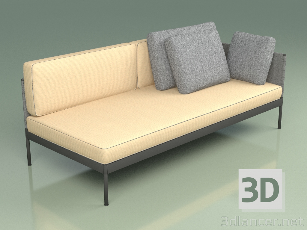 3d model Modular sofa (357 + 339, option 1) - preview
