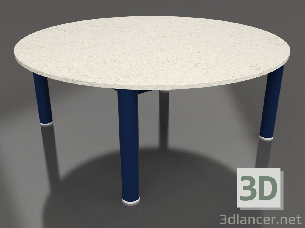 modello 3D Tavolino P 90 (Blu notte, DEKTON Danae) - anteprima