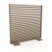 3d model Partition made of artificial wood and aluminum 150x150 (Teak, Bronze) - preview