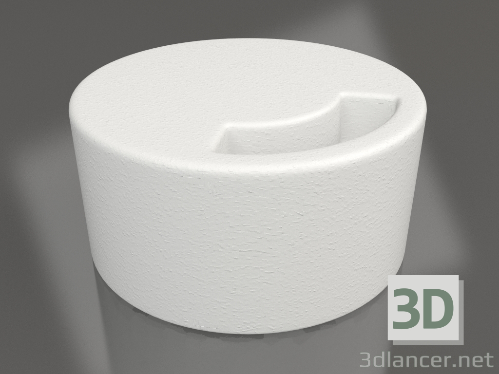 3D modeli Kulüp masası (Gri) - önizleme