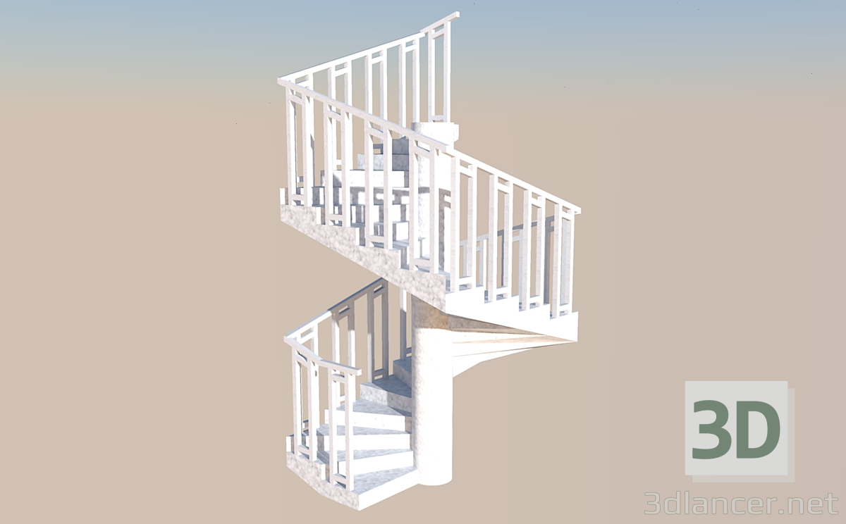 3D Modell Treppen - Vorschau