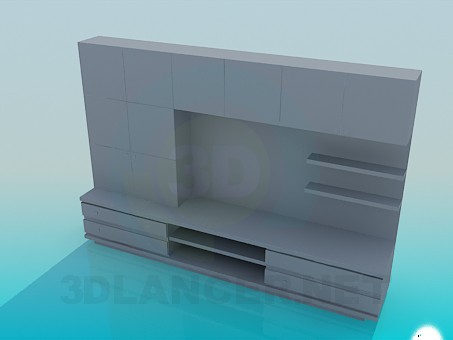 3d model The furniture in the hallway - preview 3d model The furniture in the hallway - preview
