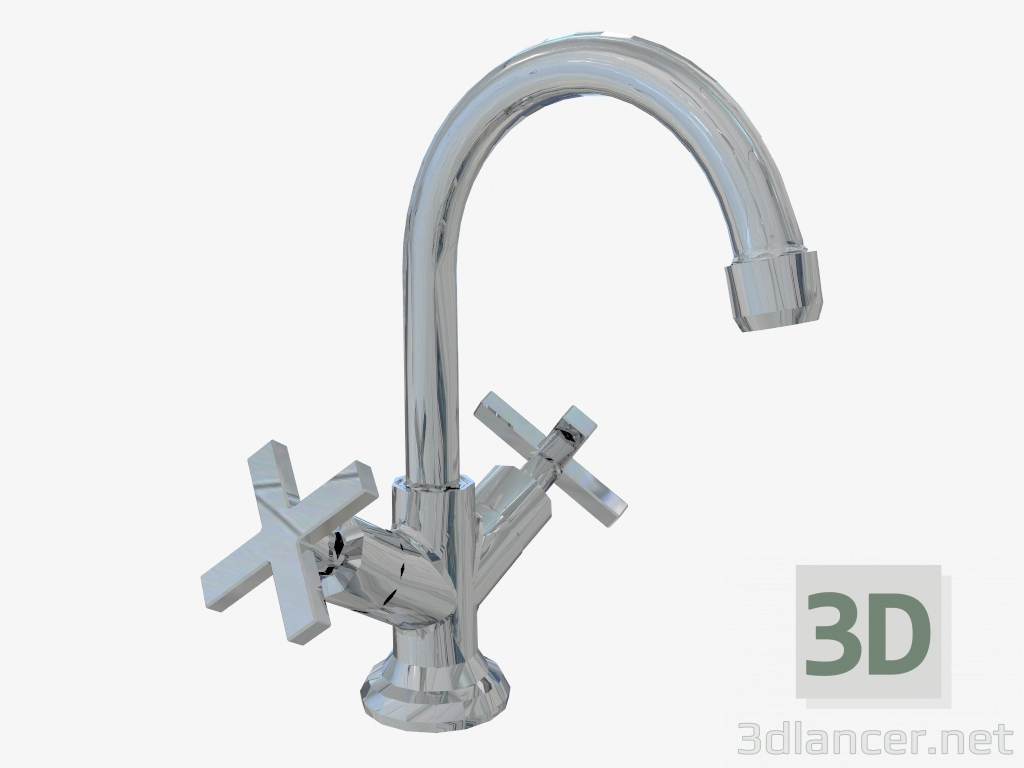 modello 3D Rubinetto per lavabo Lucerna (BEL 021D) - anteprima