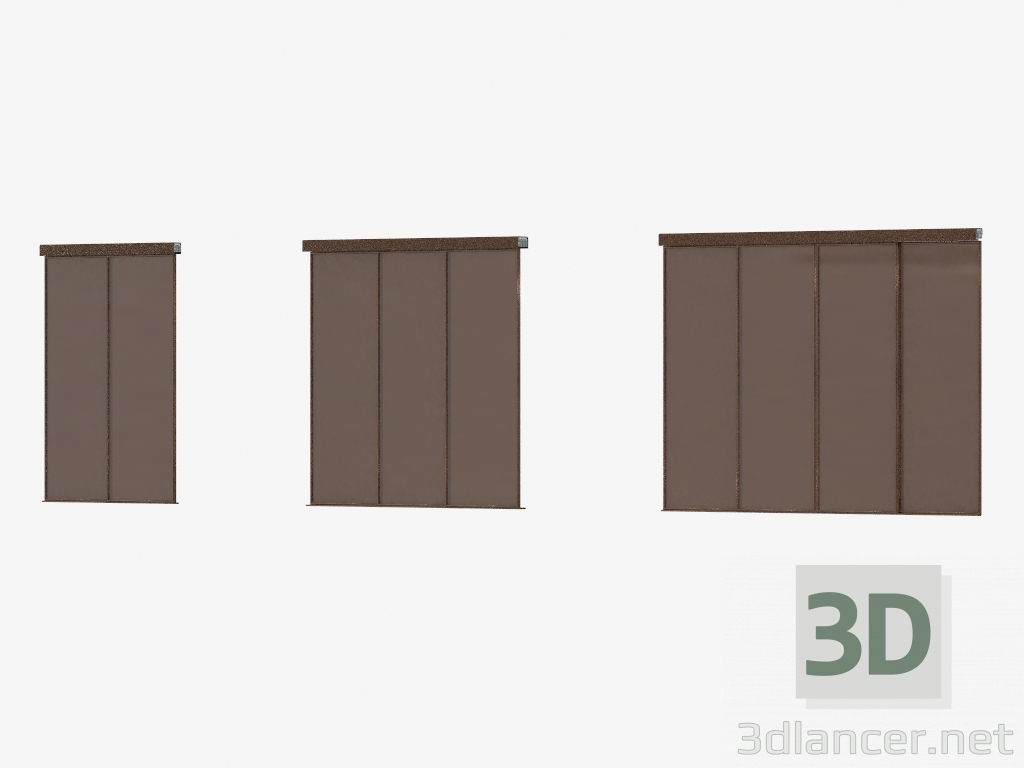3d model Interroom partition of A5 (bronza bronza) - preview