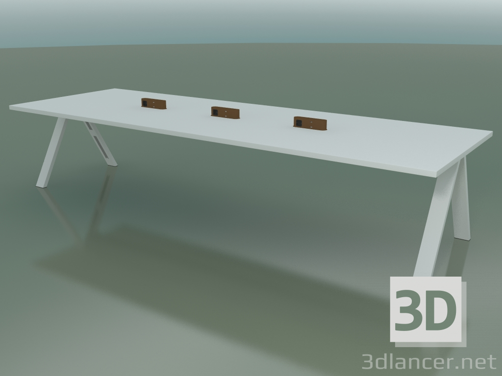 Modelo 3d Mesa com bancada de escritório 5009 (H 74 - 360 x 120 cm, F01, composição 2) - preview