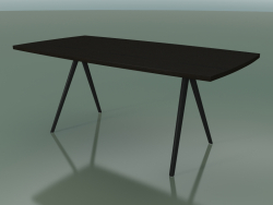 Seifenförmiger Tisch 5432 (H 74 - 90x180 cm, Beine 150 °, furniert L21 wenge, V44)