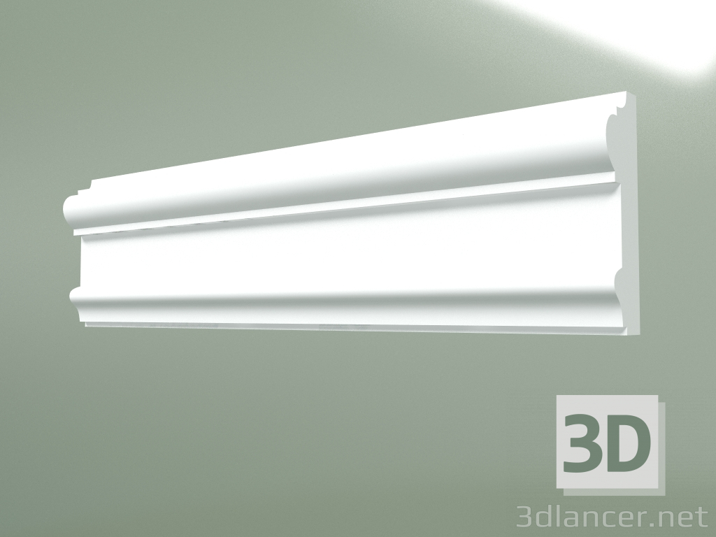 modello 3D Modanatura in gesso MT085 - anteprima