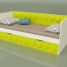 3d model Sofa bed for teenagers with 1 drawer (Lime) - preview