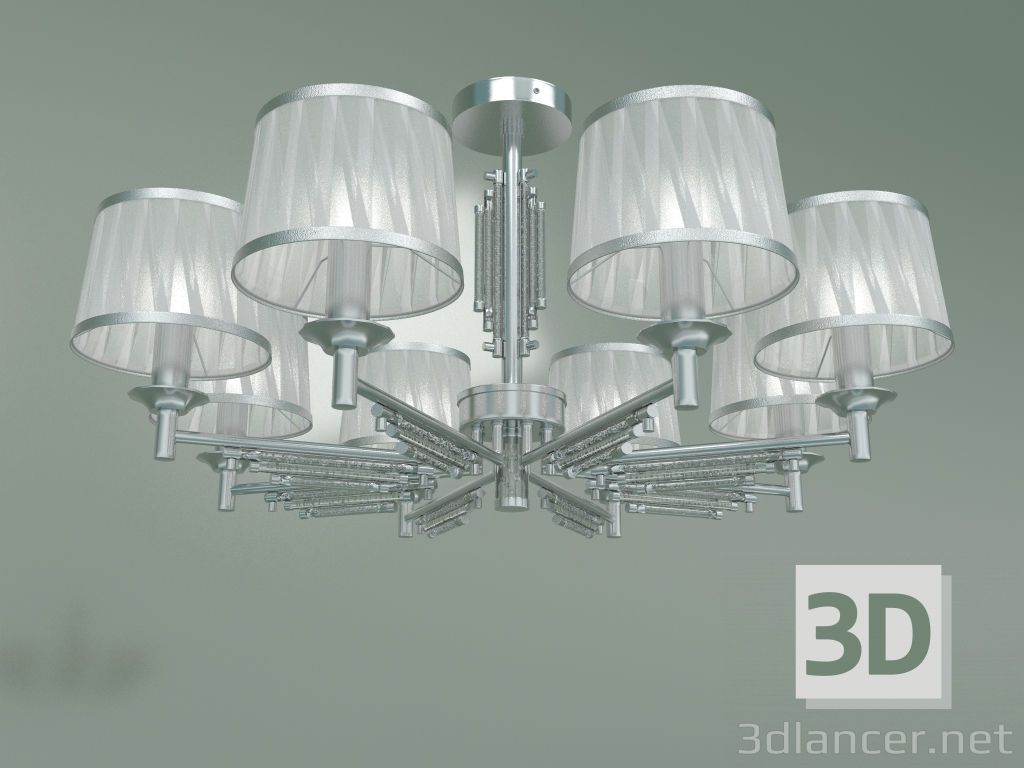 modello 3D Lampadario a soffitto 60081-8 (cromo) - anteprima